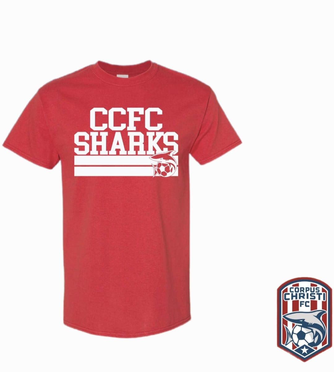 CCFC Sharks Block Tee