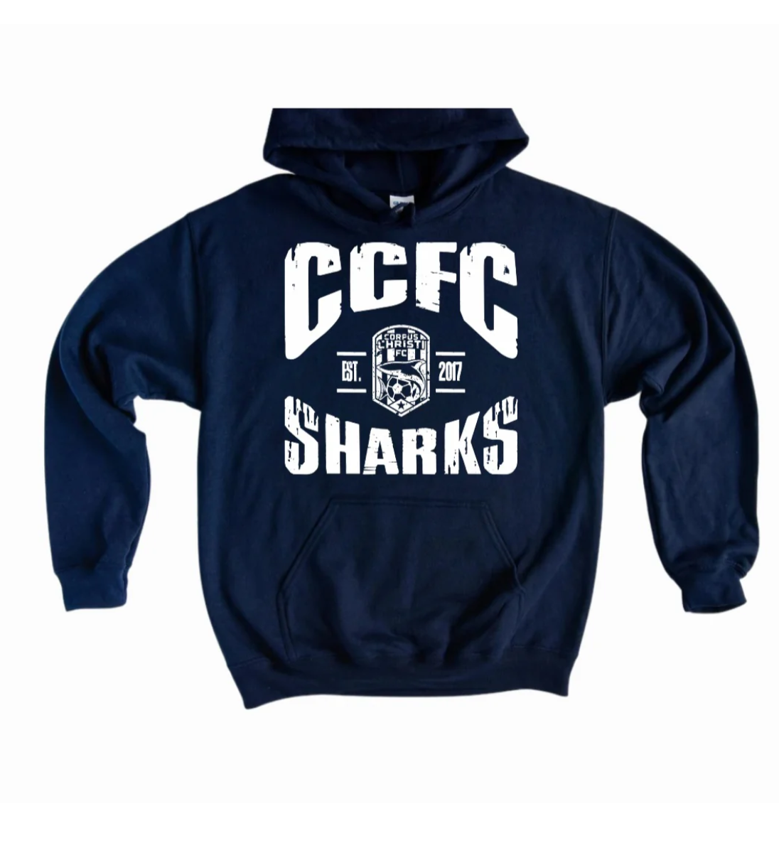 CCFC Sharks Large Block Hoodie