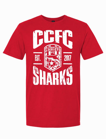 CCFC Sharks Large Block T-Shirt