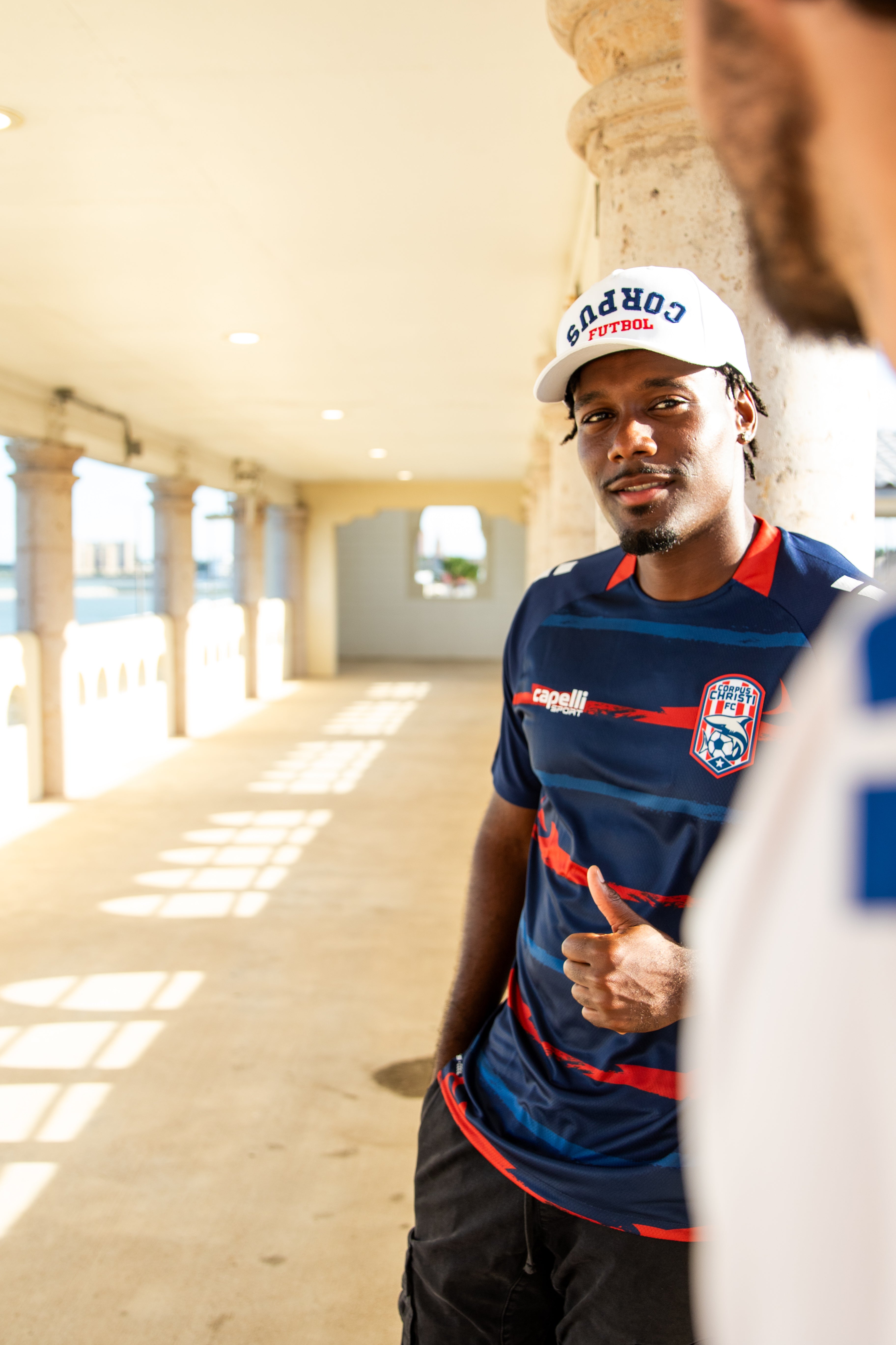 Upside Down Corpus Futbol Cap - White