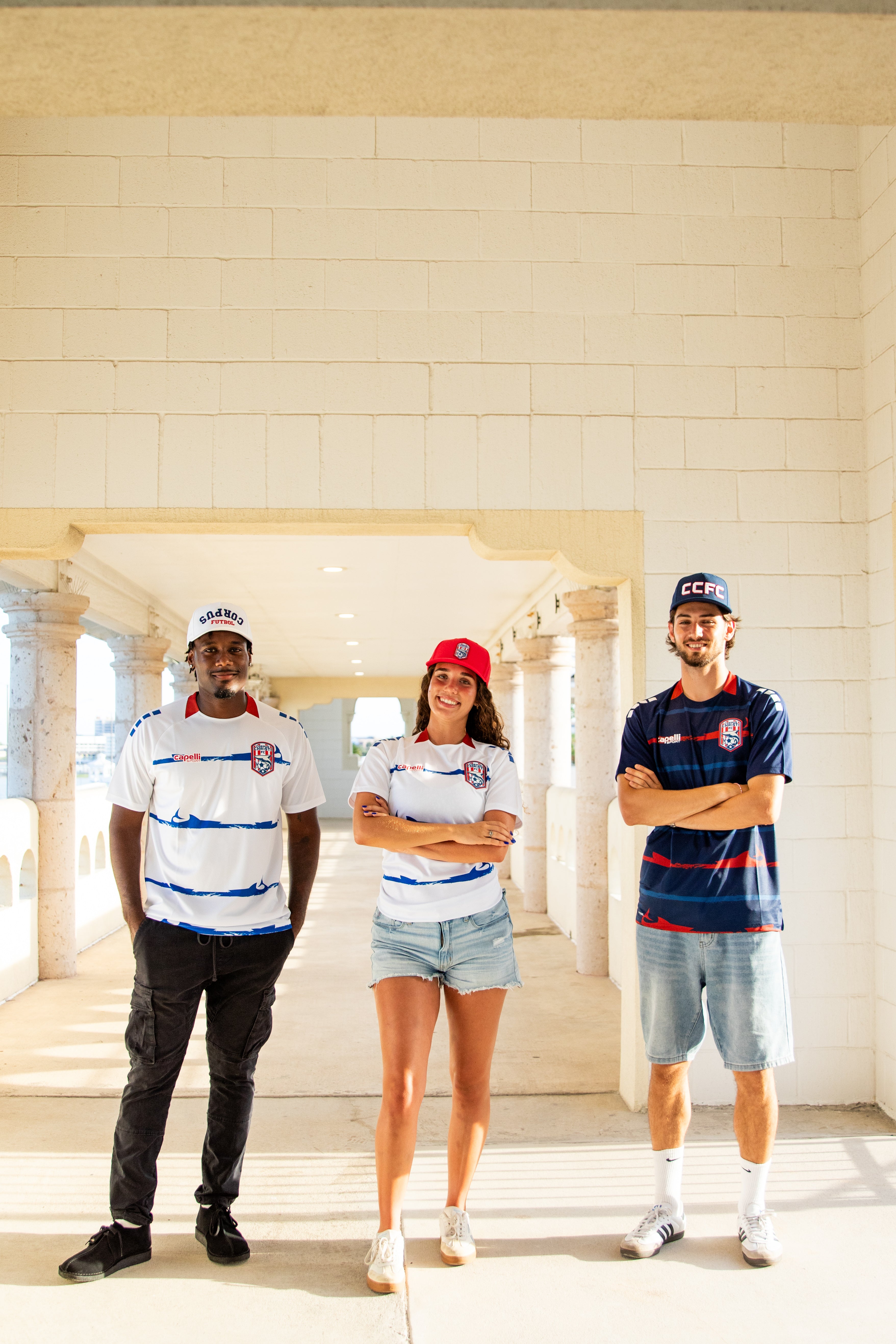 Upside Down Corpus Futbol Cap - Navy Blue