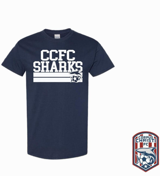 CCFC Sharks Block Tee